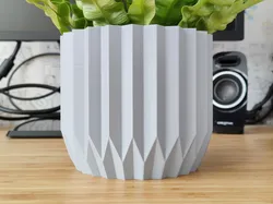 Botanical Half Crystal Plant pot and Planter - Vase mode design - Botanical Collection