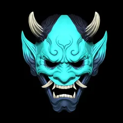 Cosplay STL Download - Hannya mask - Oni maskby ArtistVN