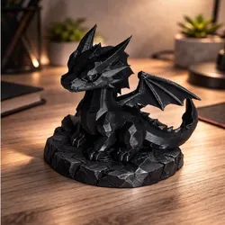 Fișiere pentru imprimante 3D | Fișier 3MF | Dragon Low Poly