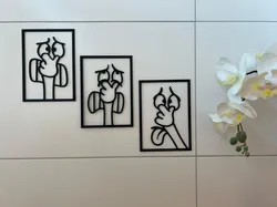 Funny Comic Bathroom Frames