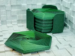 Hexagon Superfidget Coaster