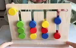 Montessori tabla motricidad  y aprendizaje de colores