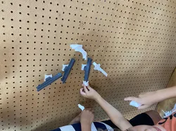 Peg Board Marble Run