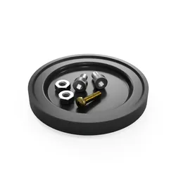 Round magnetic stackable screw/accessories tray