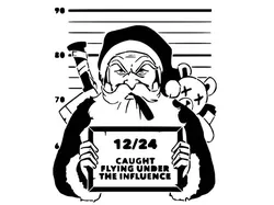 Santa stencil 9