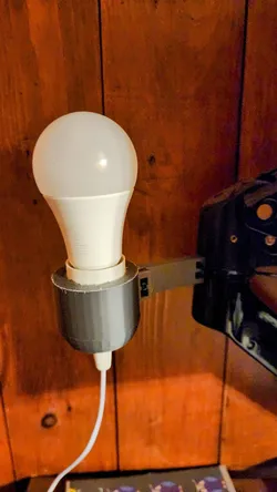 Simple Lamp holder - mount for Hanging Extension Lantern Cord from Amazon
