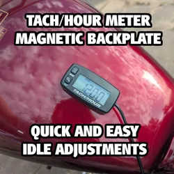 Tach Hour Meter Magnetic Backplate