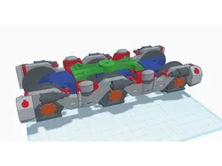 1:24 scale diesel electric locomotive power bogie