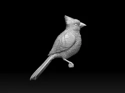 Bird red cardinal 3D Print Model in Sculpture 464278