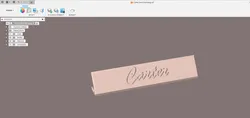 "Carter" Nametag