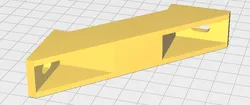 Corner profile 45dgr for 2020profile, 80mm long