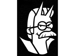 Devil Flanders stencil