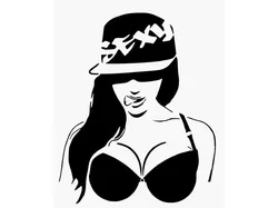 Girl stencil 113