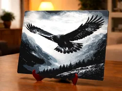 Gratis Sculptures & Artworks STL indir - Eagle in flight - HueForge - AlexFreeNet