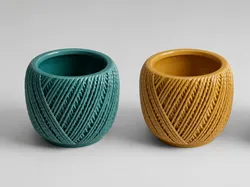 gratuită de Home Decorations & Ornaments STL Descărcare - Cotton thread vase or pen holder - TheVaseMeister