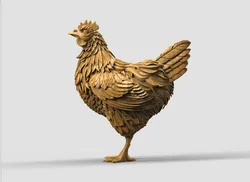 Hen 3D Print Model in Sculpture 462875