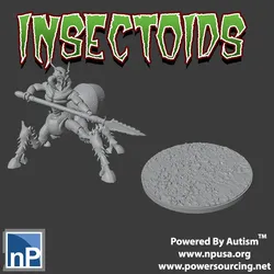 Insectiod Warrior Free 3D Print Model in Monsters & Creatures 462909