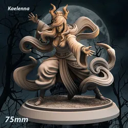 Kaelenna - Tiefling Monk Four Elements - Air Elemental Monk Tiefling - Monk Tiefling - Monk