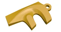 Keychain Fusion 3D Print Model in Keychains 464378