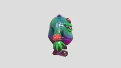 Mad Absurd Funny Monster Had Colorful
