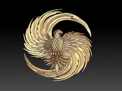 Phoenix 3D Print Model in Sculpture 462913