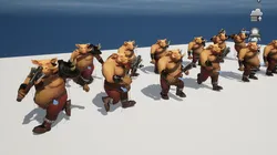 Pig warrior low-poly Low-poly