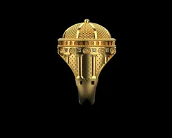 Ring 1841 3D Print Model in Rings 464365