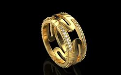 Ring 4304 3D Print Model in Rings 464497