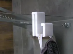 Towel hook - Shower Glass - 6-10mm