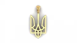 TRIDENT PENDANT 255X12 MM 3D Print Model in Pendants 463526