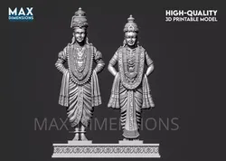 Vitthal Rukmini High quality  3D print model
