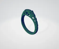 Wedding Ring 3D Scan 3D Print Model in Rings 463691