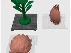 مجاني Home Decorations & Ornaments STL تنزيل - Protea lamp/stand - Kats3D