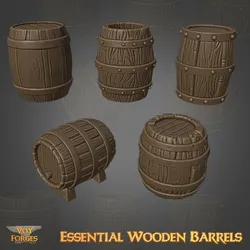 Essential Wooden Barrels - Basing Bits