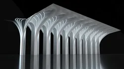 Futuristic Parametric Organic Arched Shade Structure