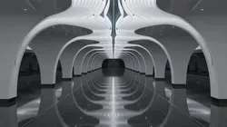 Futuristic Parametric Shanghai Subway Yuyuan Metro Station