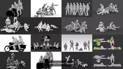 german soldiers 3D Model Pack