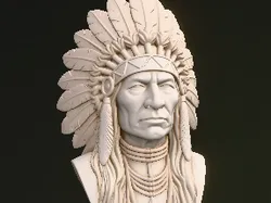 gratuită de Characters & Creatures STL Descărcare - Busto Indio01 - Caloteh