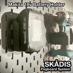 IKEA Skådis Makita 18v Battery Holder