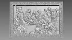Jesus Birth Bas-Relief