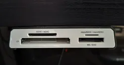 Kingston FCR-HS4 Underdesk Holder with countersunk screw holes