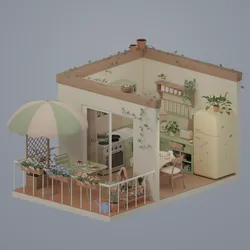 Kitchen and balcony
