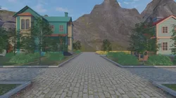 Miniature Village Layout 3D model