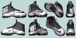 Nike Zoom Code Elite Destroyer Football Cleats  3D print model