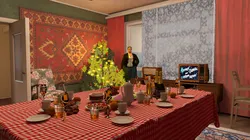 Post-Soviet interior for the New Year for the GTA game