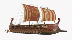 Roman Imperial War Galley Trireme 3D model
