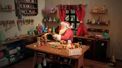 Santa Workshop Collection Furniture Tools and Santa Figurine 3D print model