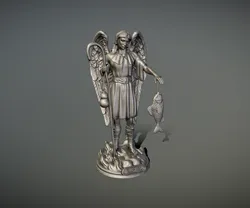 Statue St Raphael Archangel for 3d print 3D Print Model in Figurines 465904