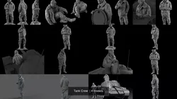 Tank Crew  3D Model Pack