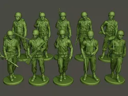 American soldiers ww2 Walk Stand PackA1